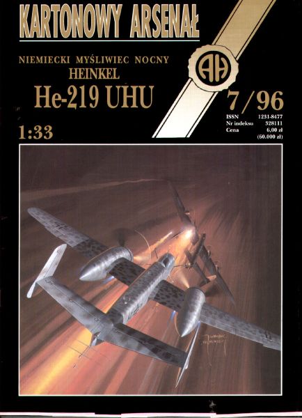 Nachtjäger Heinkel He-219A-2 Uhu (Radar FuG Lichtenstein) 1:33 ANGEBOT