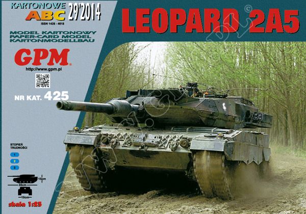 Panzer Leopard 2A5 (2014) 1:25 inkl. Spantensatz