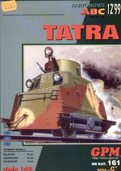 Panzerdraisine Tatra aus dem Jahr 1939 1:25 ANGEBOT