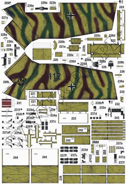 Panzerhaubitze Hummel  (Sd.Kfz. 165) 1:25 GPM 582