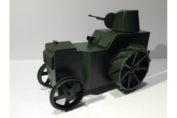 Panzerwagen Fordson N Campbell (1940) + das leichte Maschinengewehr Bren 1:16