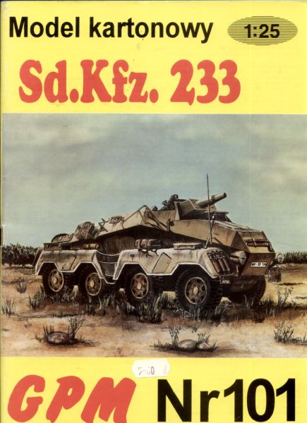 Panzerwagen Sd.Kfz.233 mit 7,5cm-Geschütz KwK 37 L/24 1:25 ANGEBOT
