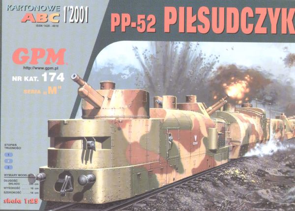 Panzerzug PP-52 Pilsudczyk (1939) 1:25 übersetzt!