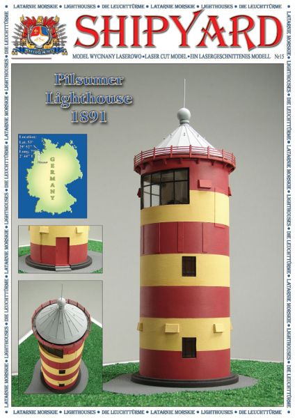 Pilsumer Leuchtturm (1891) 1:72 Modellbauatz (Baukasten) übersetzt, ANGEBOT