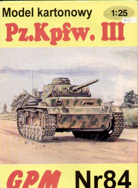 Pz.Kpfw.III Ausf. L (Version "lang" mit 50mm-Geschütz) 1:25