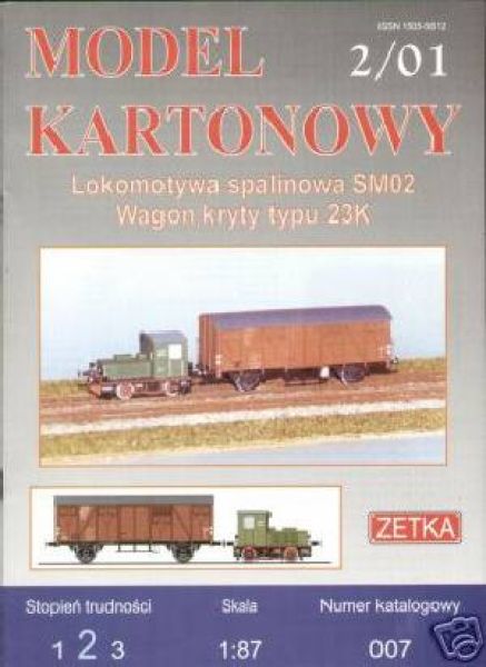 Rangierlok Sm02 & Güterwaggon 23K 1:87 (H0) übersetzt