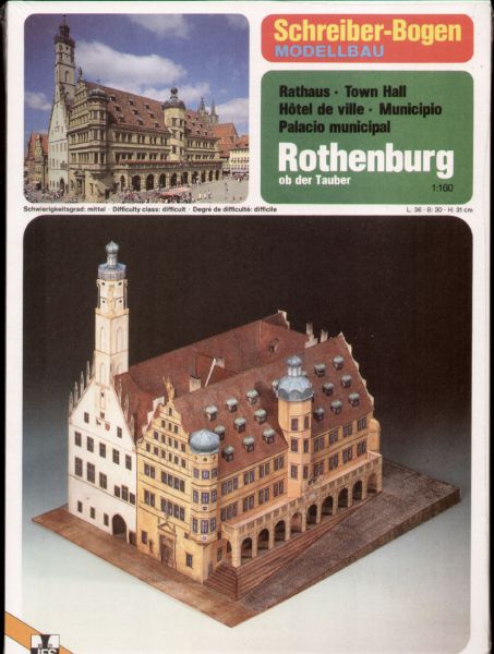 Rathaus in Rothenburg ob der Tauber 1:160 (N) deutsche Anleitung