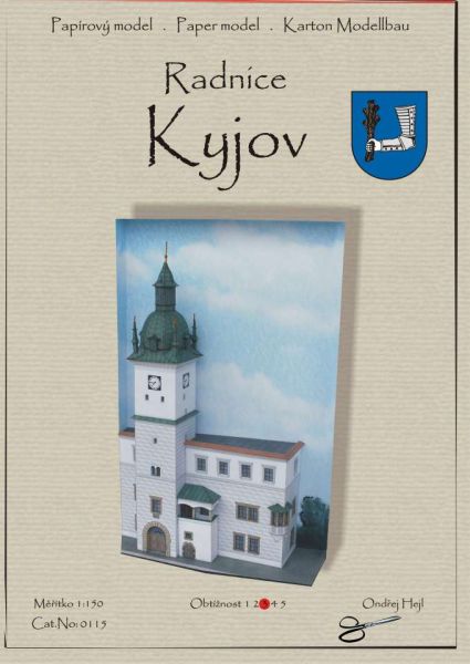 Renaissance-Rathaus Kyjov/Gaya (Geyen) in Tschechien aus den Jahren 1561/62 1:150