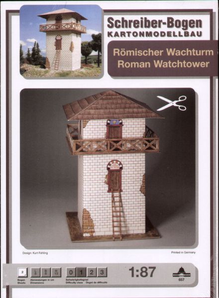 Römischer Wachturm 1:87 (H0) deutsche Anleitung