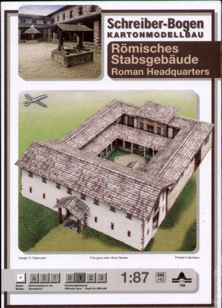 Römisches Stabsgebäude (Principia) 1:87 deutsche Anleitung
