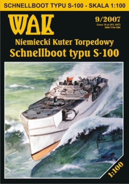Schnellboot Klasse S100 in 2 Bewaffnungsvarianten  1:100