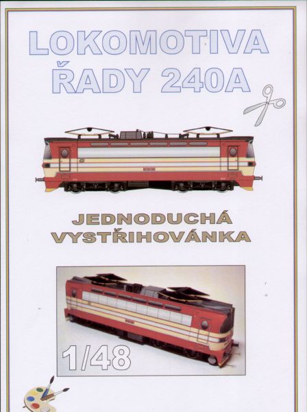 Schnellzuglokomotive der Baureihe 240A (S 499.0) 1:48 einfach
