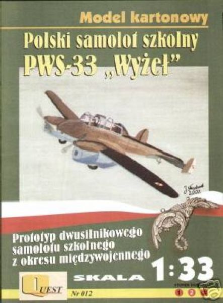 Schul-Jagdflugzeug PWS-33 Wyzel (1938) 1:33