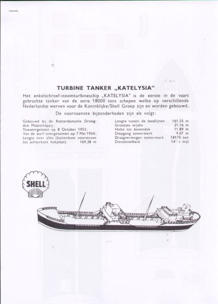 Shell-Tanker KATELYSIA 1:250  einfach
