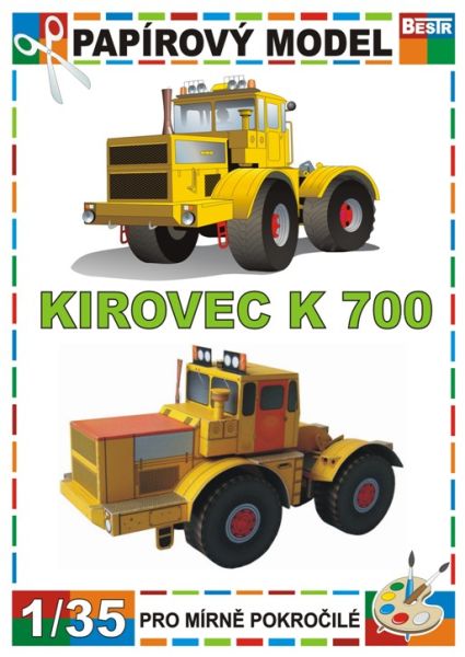 Sowjetischer Landwirtschaftsschlepper Kirovec K-700 1:35 einfach