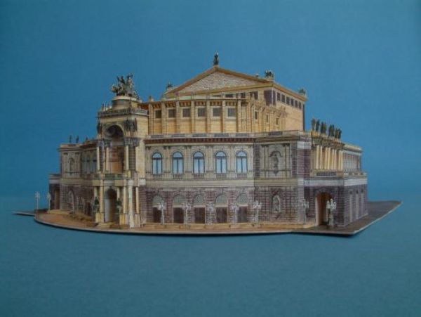 Staatsoper Dresden Semperoper 1:300 deutsche Anleitung