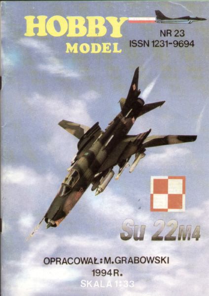 Suchoj Su-22M4 (mit schwenkbaren Flügeln) 1:33 übersetzt, REPRINT