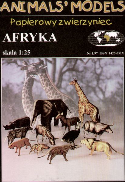 Tiere Afrikas 1:25 Halinski, übersetzt