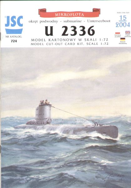 U-Boot des Typs XXIII U-2336  1:72  übersetzt!