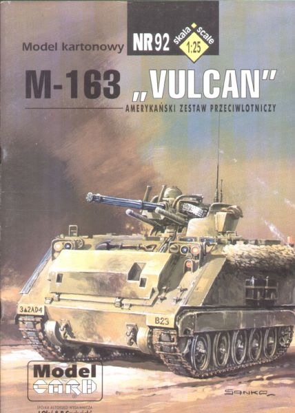US-Flakpanzer M-163 Vulcan (Ende 1970er) 1:25 Offsetdruck, ANGEBOT