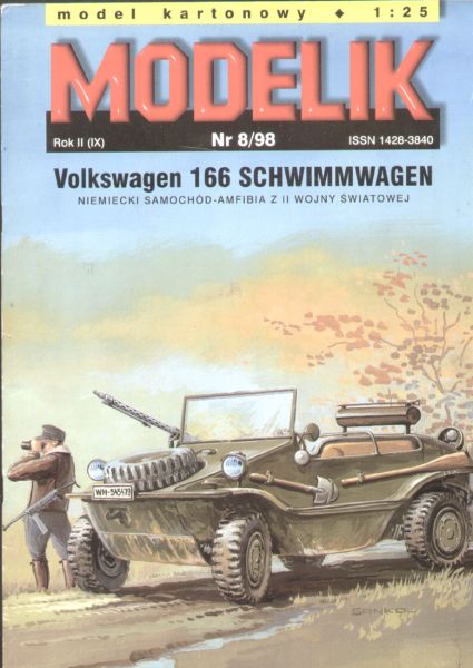 Volkswagen 166 (Kfz. 69 Schwimmwagen) 1:25 Originalausgabe, ANGEBOT