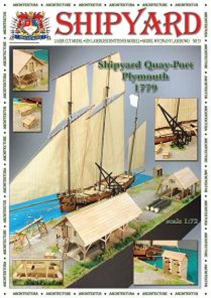 Werft-Kai-Diorama Plymouth 1779 1:72 (z.B. für die Le Coureur)