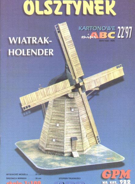 Windmühle aus Olsztynek 1:100