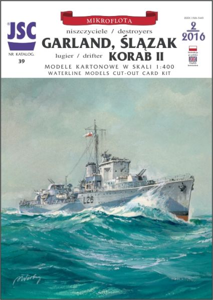 Zerstörer ORP Garland und ORP Slazak + Lugier Korab II 1:400