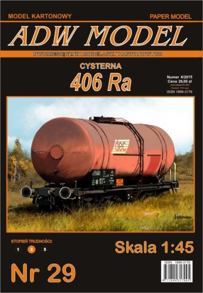 Kesselwagen 406Ra für Erdölprodukte der Fa. "dec" 1:45