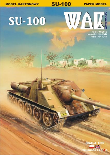 ägyptische Selbstfahrlafette SU-100 (Jom-Kippur-Krieg, 1973) 1:25