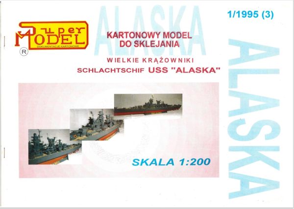 Schlachtschiff USS Alaska CB-1 1:200