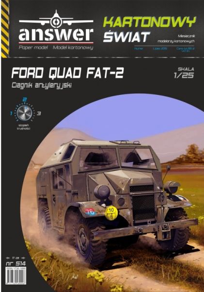 amerikanischer Artillerie-Traktor Ford Quad FAT-2 „Ant“ (Ameise) 1:25