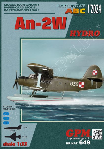 Wasserflugzeug An-2M Hydro (1968) 1:33 extrempräzise²