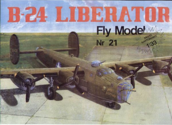 B-24D Liberator 1:33 (FlyModel Nr.21 Erstauflage) übersetzt!
