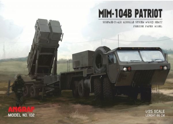 bodengestütztes Kurzstrecken-Flugabwehrraketen-System MIM-104B Patriot (PAC-1) auf M983 Oshkosh 1:25 extrem!