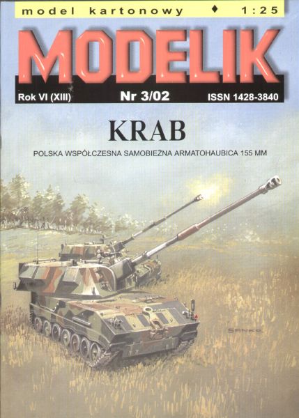britisch-polnisches 155mm-Einheitsgeschütz KRAB (Bj.2001) 1:25 Offsetruck