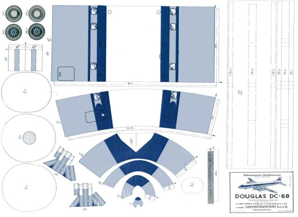 Verkehrsflugzeug Douglas DC-6B 1:50
