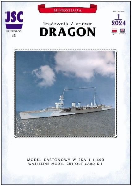 Kreuzer ORP Dragon (1944) 1:400 inkl. Spantensatz