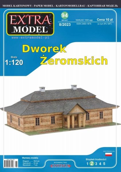 Hölzernes Herrenhaus der Familie Zeromski in Ciekoty / Polen 1:120 (TT)
