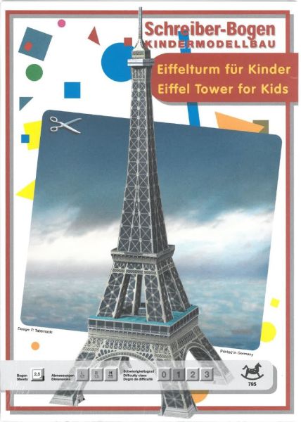 Eiffelturm Paris einfach, deutsche Anleitung