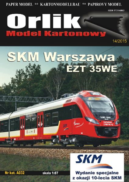 ein Zug (6 Wagen EZT 35WE "Impuls") Warschauer S-Bahn 1:87