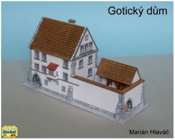 ein gotisches Haus 1:150