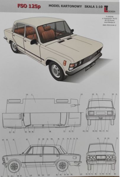 Polski Fiat 125p (Bj. 1967 bis 1991) 1:10 relativ einfach