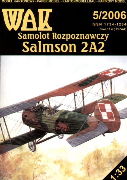 französischer Doppeldecker Salmson 2A2 (Polnische Luftwaffe, 1920) 1:33