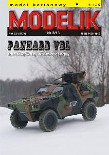 gepanzertes amphibisches Militärfahrzeug Panhard VBL 1:25 Offsetdruck