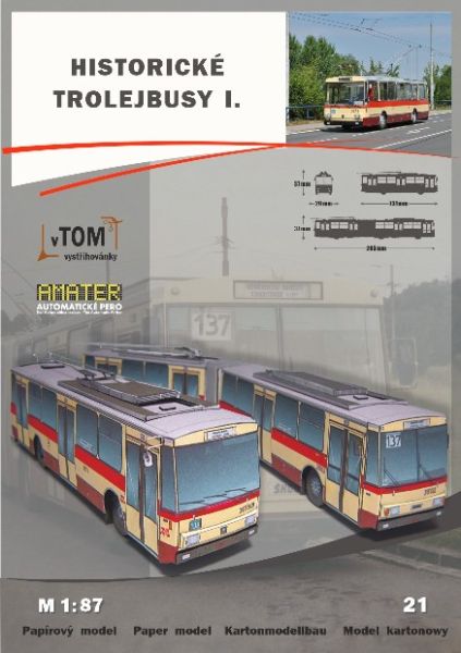 historische Oberleitungsbusse (Trolleybusse) Band 1. Skoda 14Tr 01 und Gelenk-Trolleybus Skoda 15Tr 1:87 (H0)