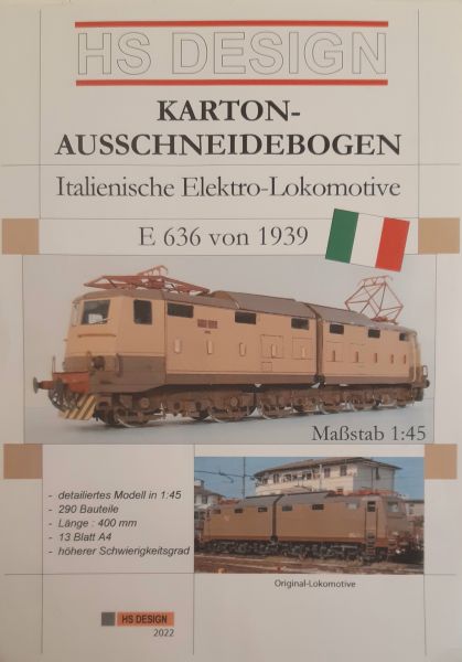 Italienische E-Lok Baureihe E 636, 1:45