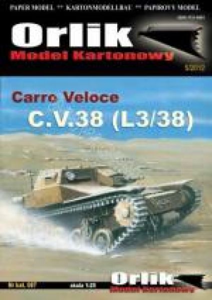 italienische Tankette Carro Veloce C.V.38 (L3/38) 1:25 präzise