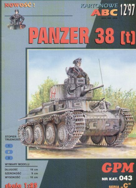 leichter Panzer Pz.Kpfw.35(t) 1:25   gealterte Farbgebung!