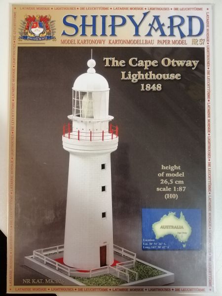 Leuchtturm Cape Otway, Australien (1848) 1:87 (Kartonmodell) übersetzt
